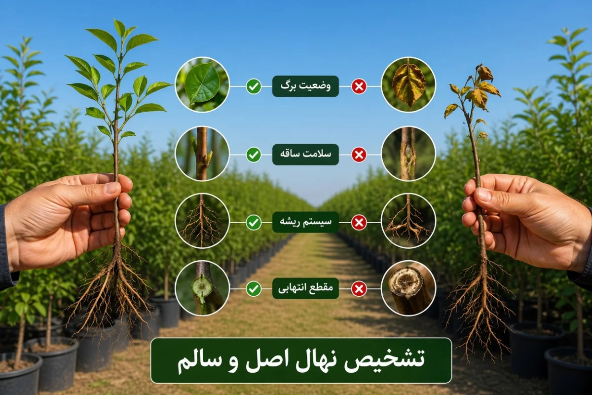 چگونه نهال سالم و اصل را تشخیص دهیم؟