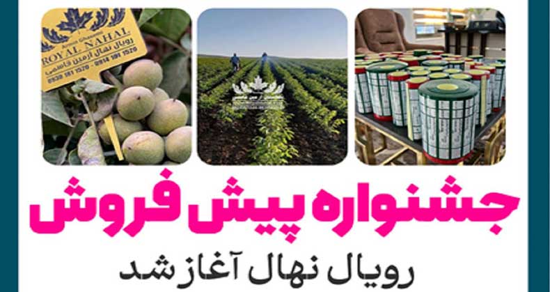 از پیش فروش نهال جا نمونی - فرصت محدود