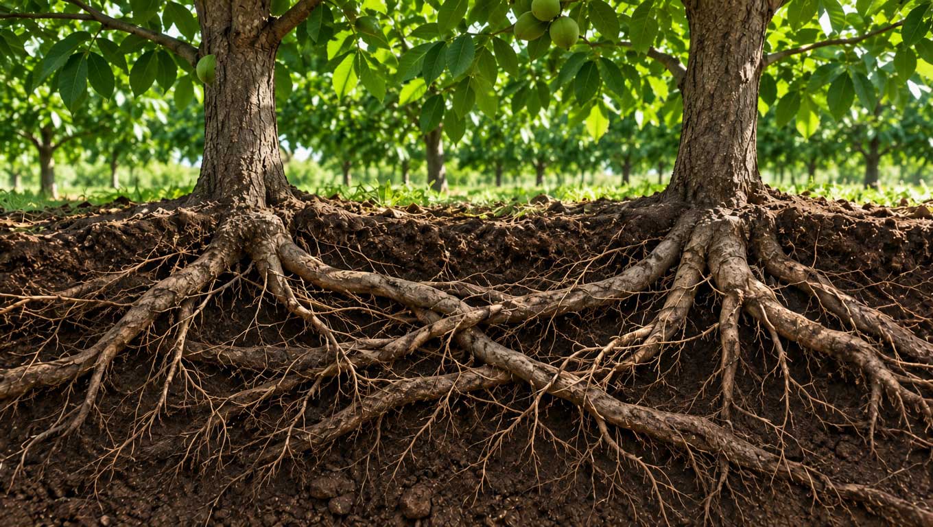 فاصله کاشت درختان میوه چقدر باید باشد؟ راهنمای انتخاب فاصله مناسب برای احداث باغ