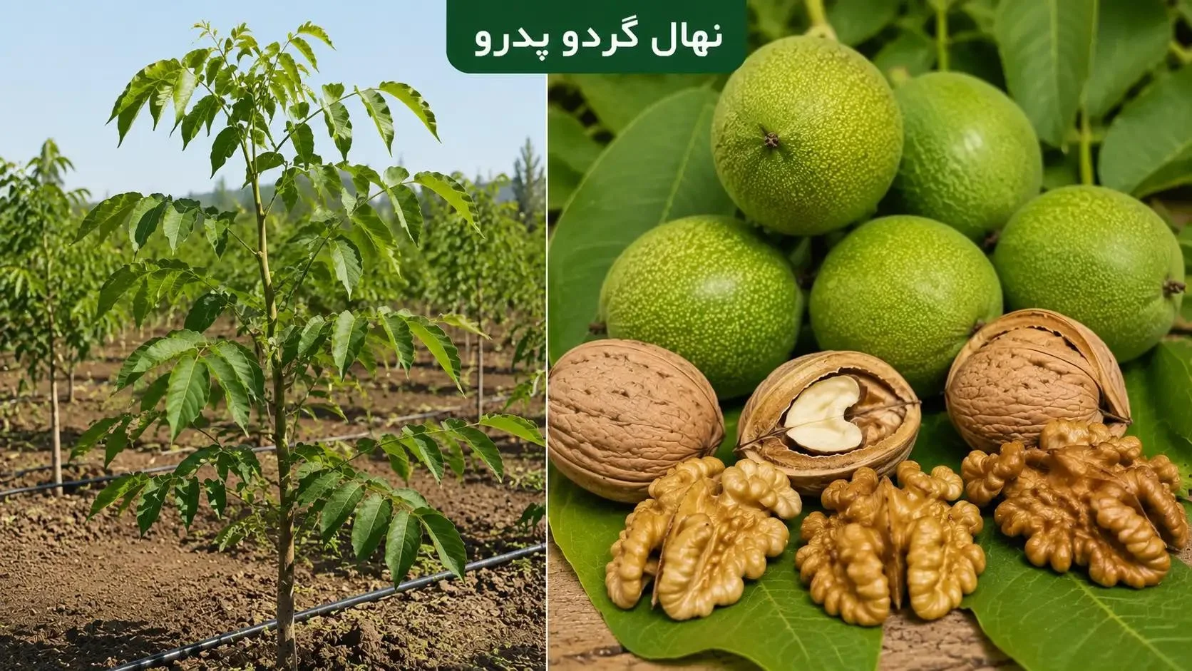 معرفی نهال و درخت گردو؛ انواع، ویژگیها و راهنمای انتخاب