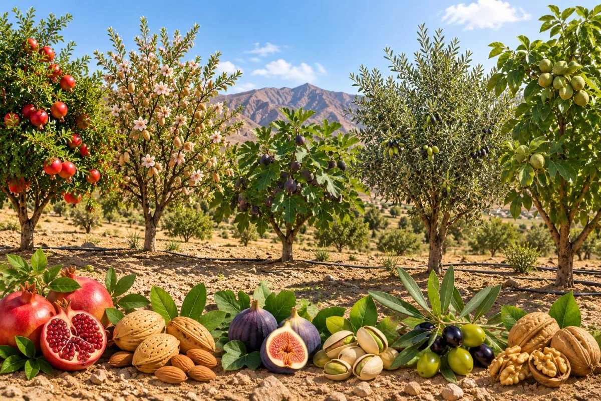 برای مناطق کمآب چه نهالی بکاریم؟ بهترین درختان میوه برای باغهای کمآب