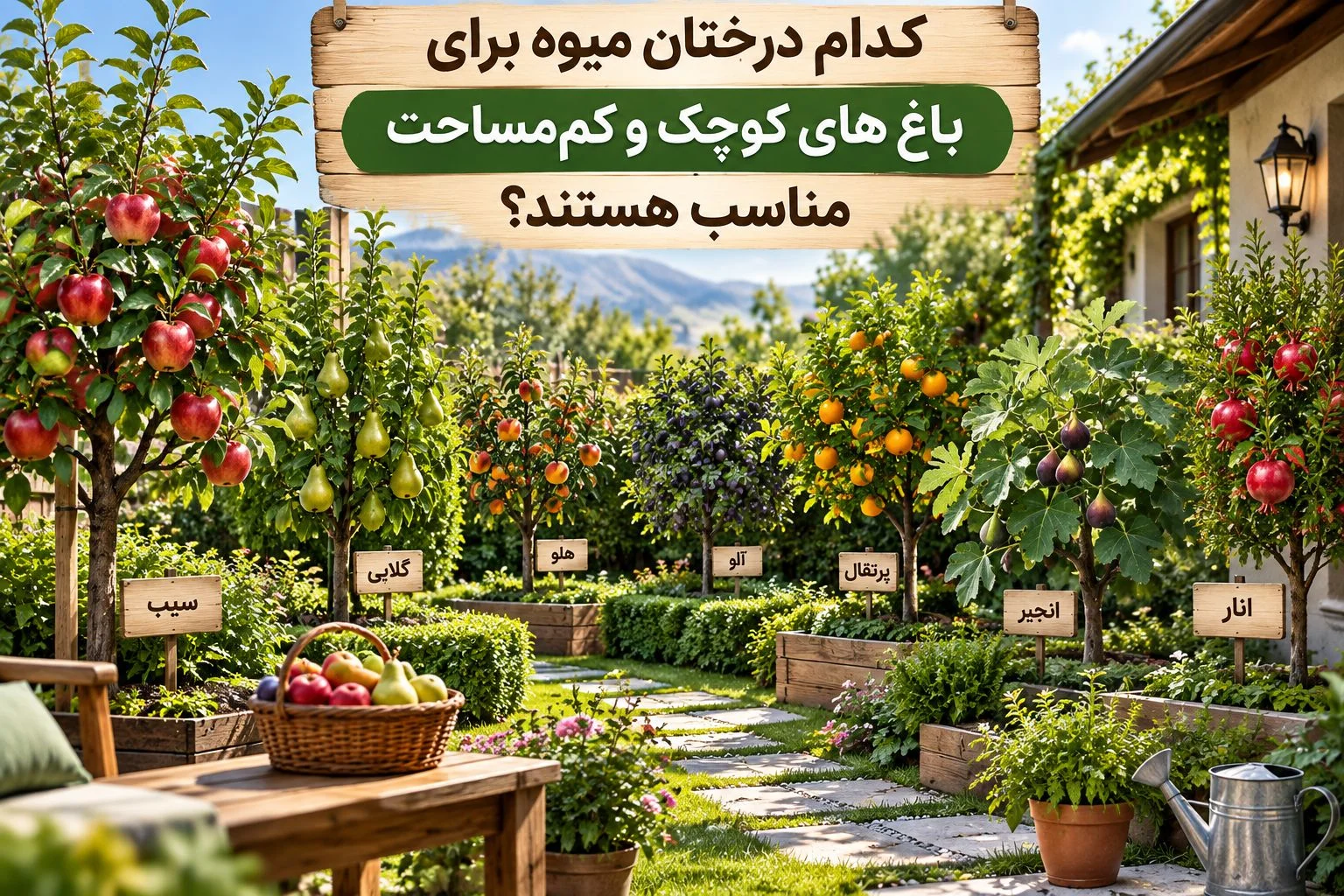 کدام درختان میوه برای باغ‌های کوچک و کم‌مساحت مناسب‌تر هستند؟